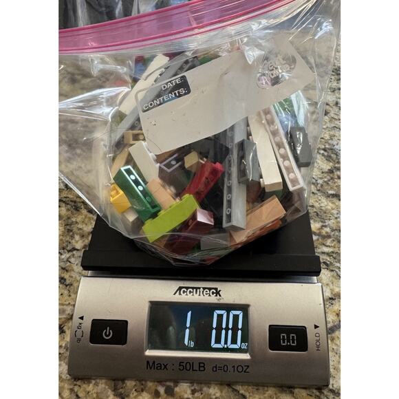 1 POUND Assorted 1x-wide Long Lego Bricks Lot: 1x-wide pieces only - Picture 1 of 3